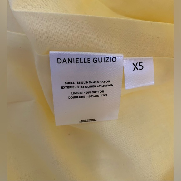 New GUIZIO LEILA MINI DRESS in HONEY BUTTER Size XS - Picture 6 of 6